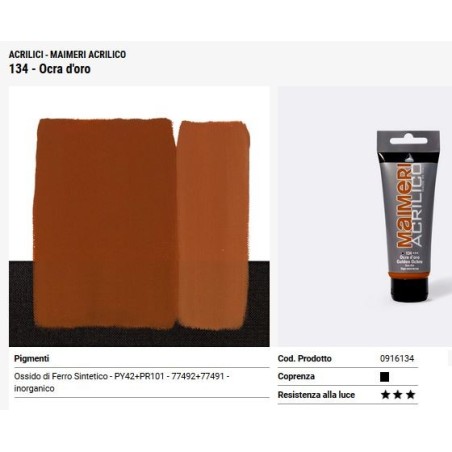 134 Ocra d'oro - Maimeri acrilico
