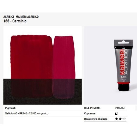166 Carminio - Maimeri acrilico