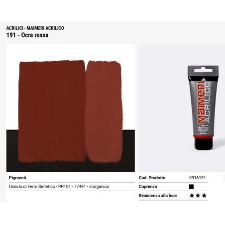 191 Ocra rossa - Maimeri acrilico