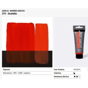 274 Rosso scarlatto - Maimeri acrilico