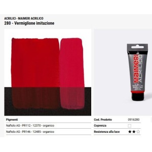 280 Vermiglione imitazione - Maimeri acrilico