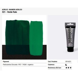 321 Verde ftalo - Maimeri acrilico