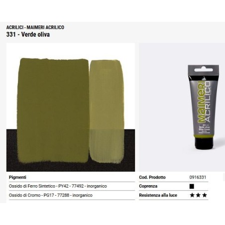 331 Verde oliva - Maimeri acrilico