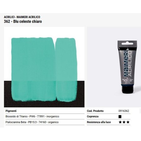 362 Blu celeste chiaro - Maimeri acrilico