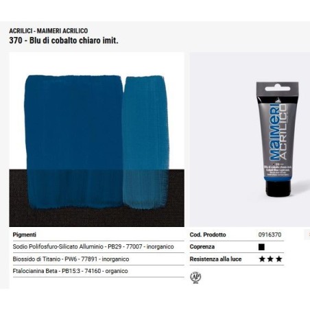 370 Blu di cobalto chiaro imitaz - Maimeri acrilico