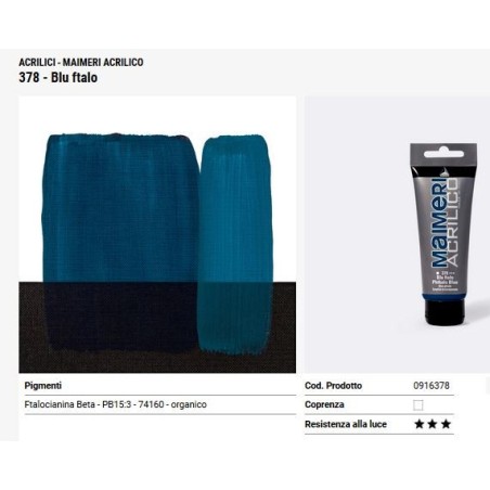 378 Blu ftalo - Maimeri acrilico