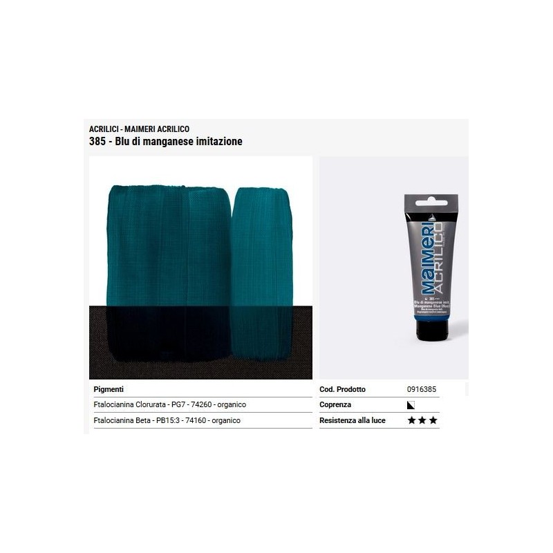385 Blu di manganese imitaz - Maimeri acrilico