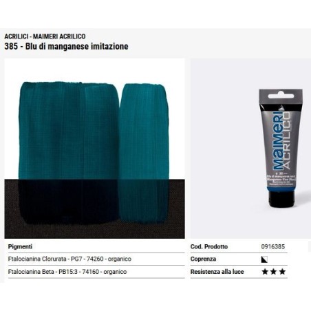 385 Blu di manganese imitaz - Maimeri acrilico