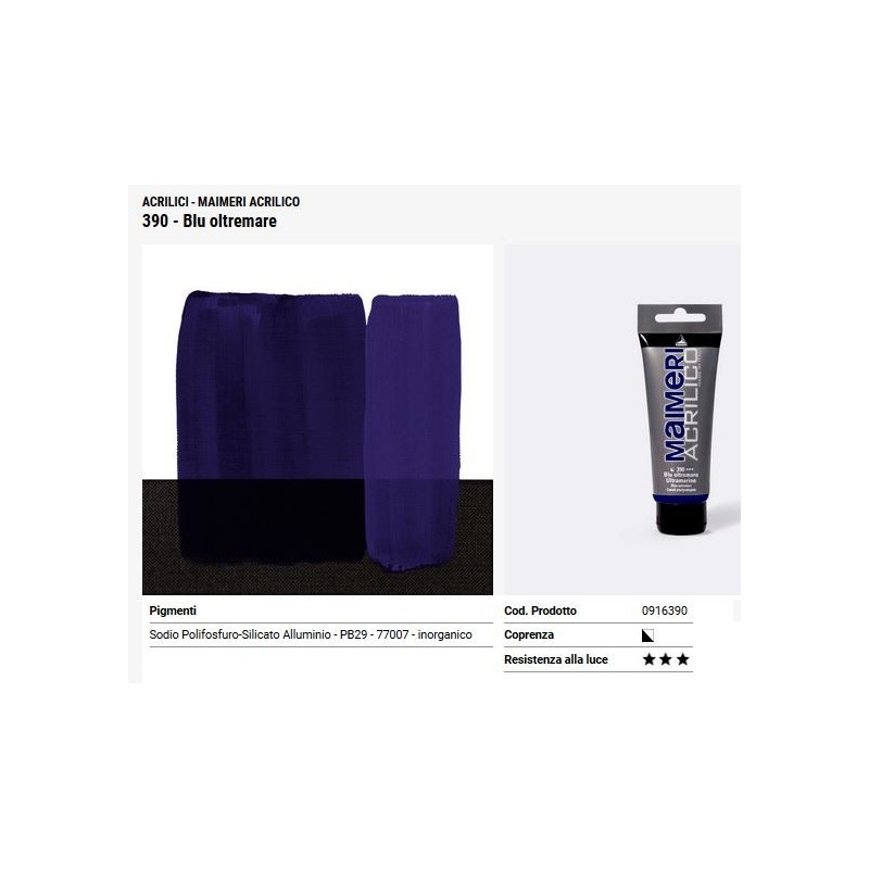 390 Blu oltremare - Maimeri acrilico
