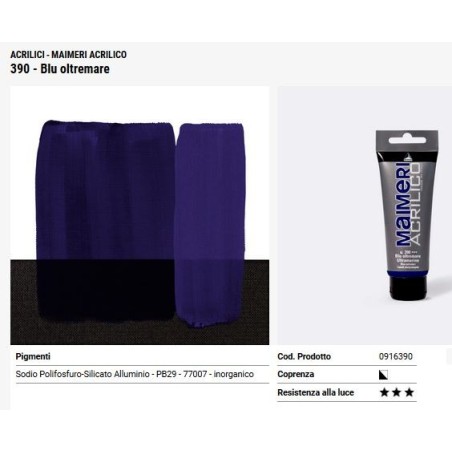 390 Blu oltremare - Maimeri acrilico
