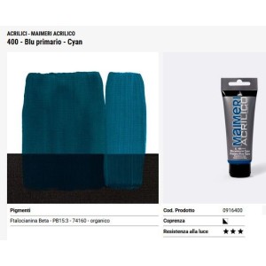 400 Blu primario Cyan - Maimeri acrilico
