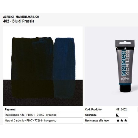402 Blu di Prussia - Maimeri acrilico