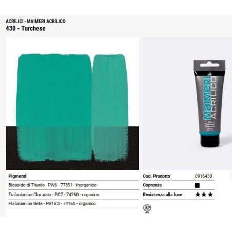 430 Turchese - Maimeri acrilico