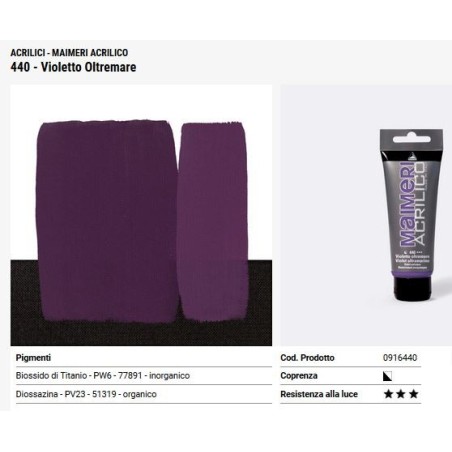 440 Violetto oltremare - Maimeri acrilico