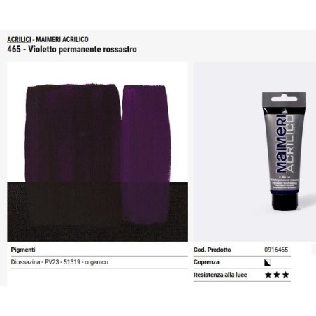 465 Violetto permanente rossastro - Maimeri acrilico