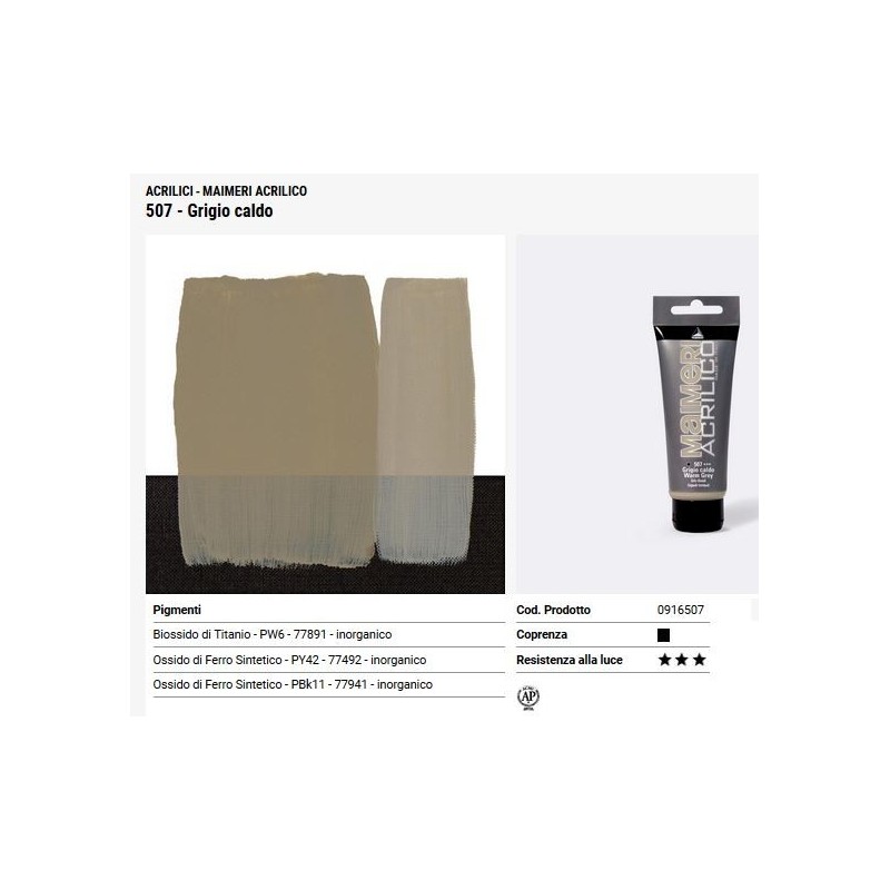 507 Grigio caldo - Maimeri acrilico