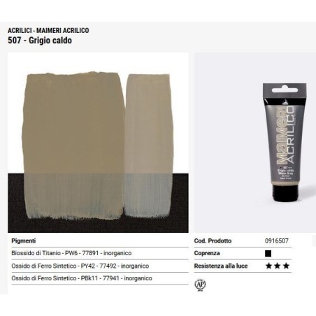 507 Grigio caldo - Maimeri acrilico