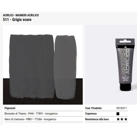 511 Grigio freddo - Maimeri acrilico