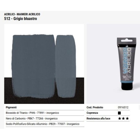 512 Grigio bluastro - Maimeri acrilico