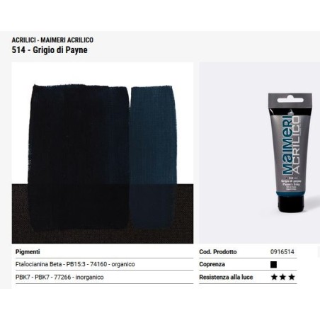 514 Grigio di Payne - Maimeri acrilico