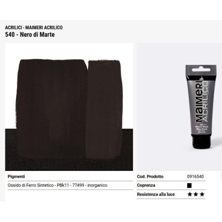 540 Nero di Marte - Maimeri acrilico