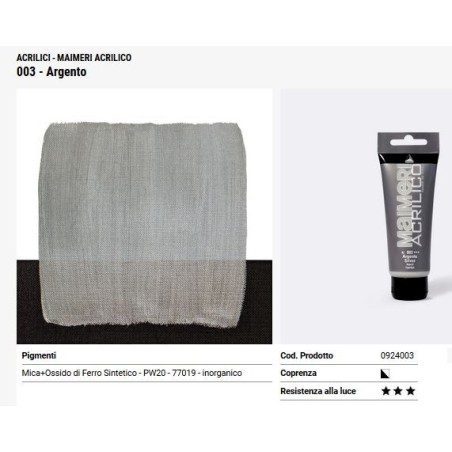 003 Argento - Maimeri acrilico