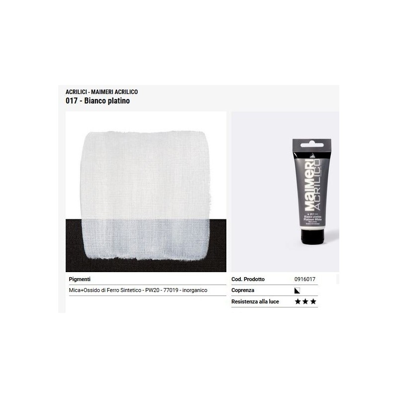 017 Bianco platino - Maimeri acrilico
