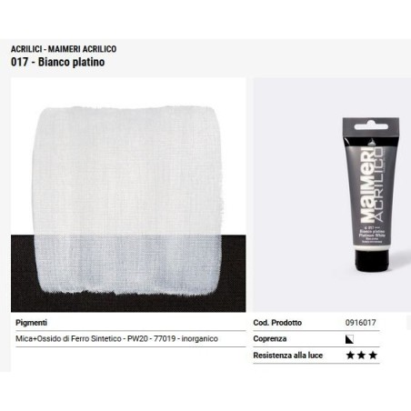 017 Bianco platino - Maimeri acrilico