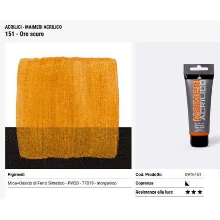 151 Oro scuro - Maimeri acrilico