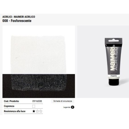 008 Fosforescente - Maimeri acrilico