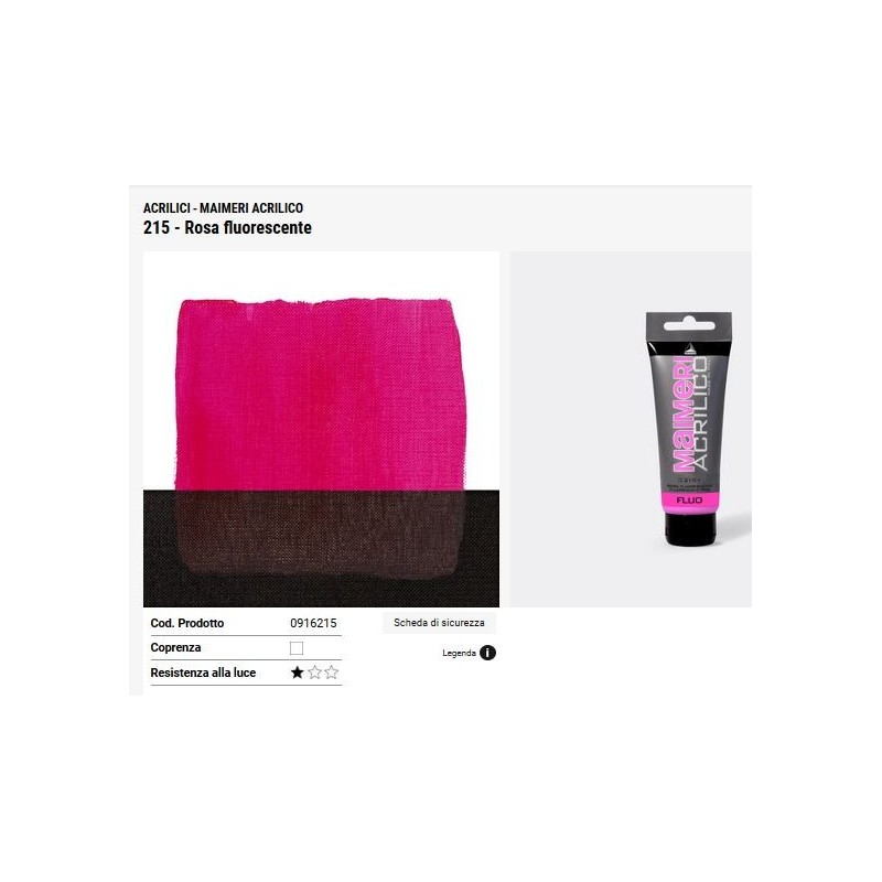 215 Fluorescente Rosa - Maimeri acrilico