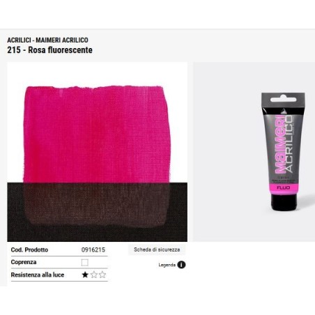 215 Fluorescente Rosa - Maimeri acrilico