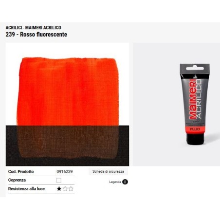 239 Fluorescente Rosso - Maimeri acrilico