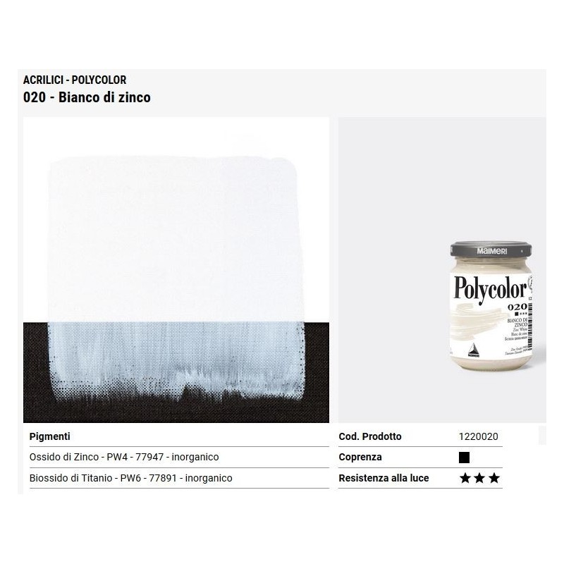 020 Bianco di Zinco - Maimeri Polycolor