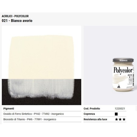 021 Bianco avorio - Maimeri Polycolor