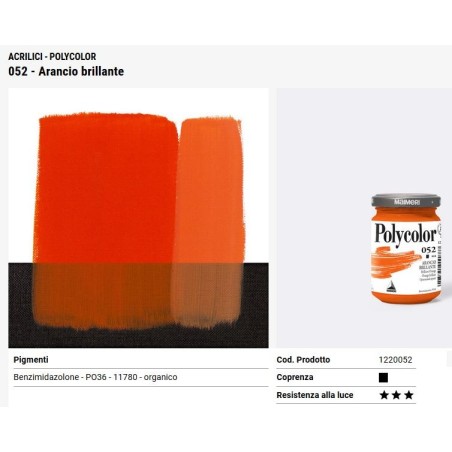 052 Arancio Brillante - Maimeri Polycolor