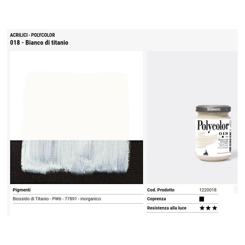 018 Bianco di Titanio - Maimeri Polycolor