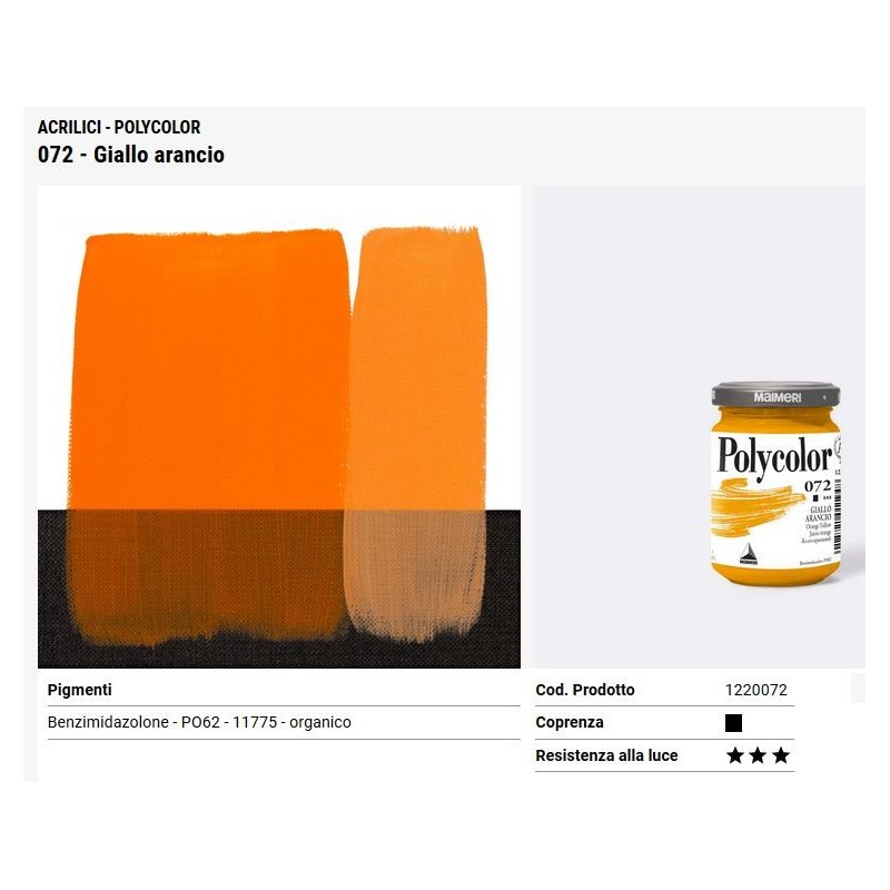 072 Giallo Arancio - Maimeri Polycolor