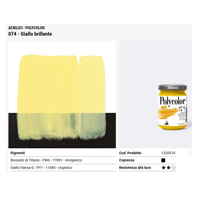 074 Giallo brillante - Maimeri Polycolor