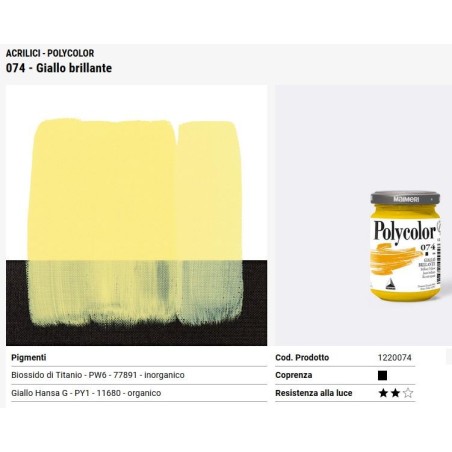 074 Giallo brillante - Maimeri Polycolor