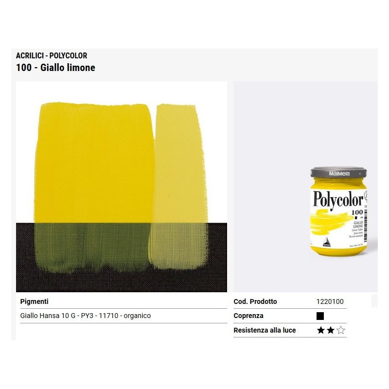 100 Giallo limone - Maimeri Polycolor