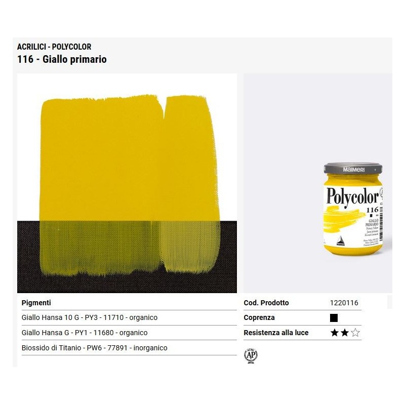 116 Giallo primario - Maimeri Polycolor