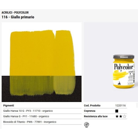 116 Giallo primario - Maimeri Polycolor