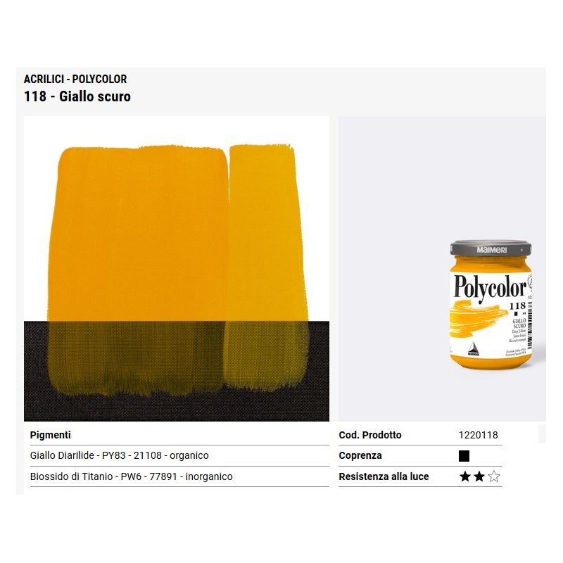 118 Giallo scuro - Maimeri Polycolor