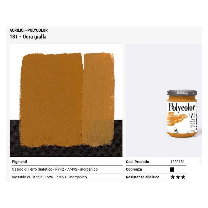 131 Ocra gialla - Maimeri Polycolor