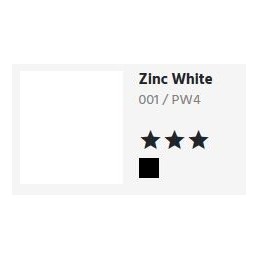 001 Bianco Zinco - Georgian Oil color
