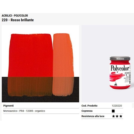 220 Rosso brillante - Maimeri Polycolor