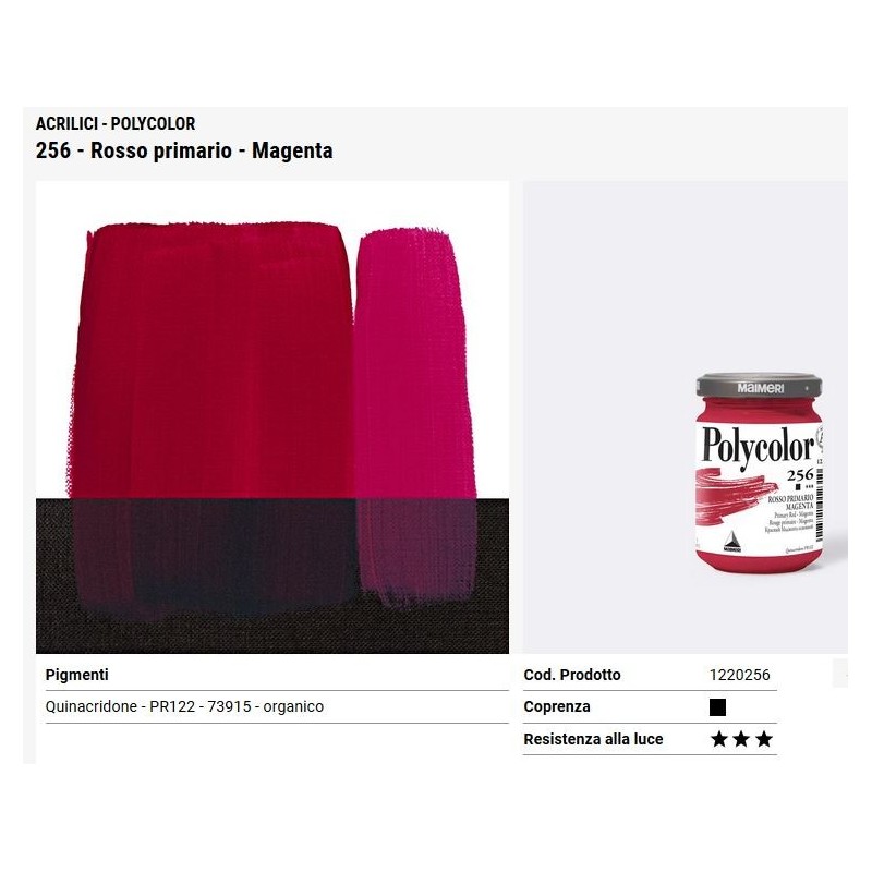 256 Rosso primario magenta - Maimeri Polycolor