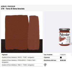 278 Terra di Siena Bruciata - Maimeri Polycolor