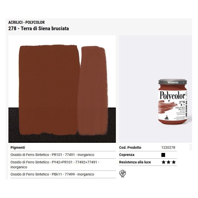 278 Terra di Siena Bruciata - Maimeri Polycolor